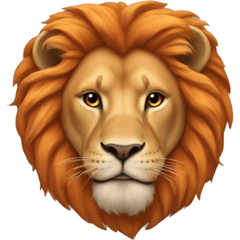 Orange Leo lion symbol  emoji