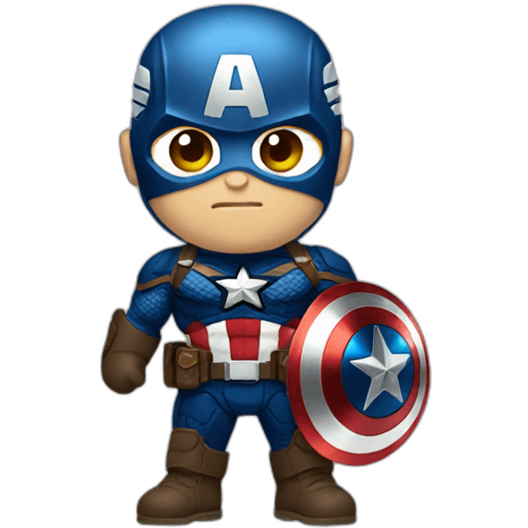 captain America with bat clothes  emoji