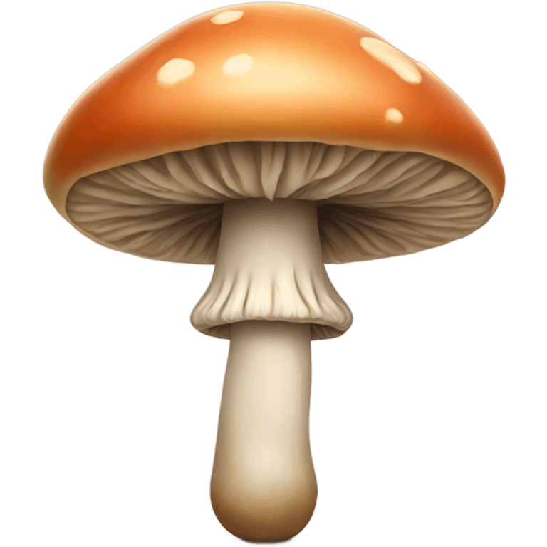 Mushroom with legs, arms and face emoji