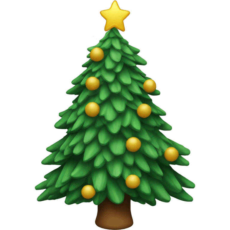 Christmas tree running emoji