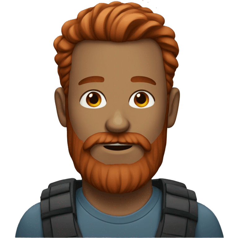 Man with long red beard emoji