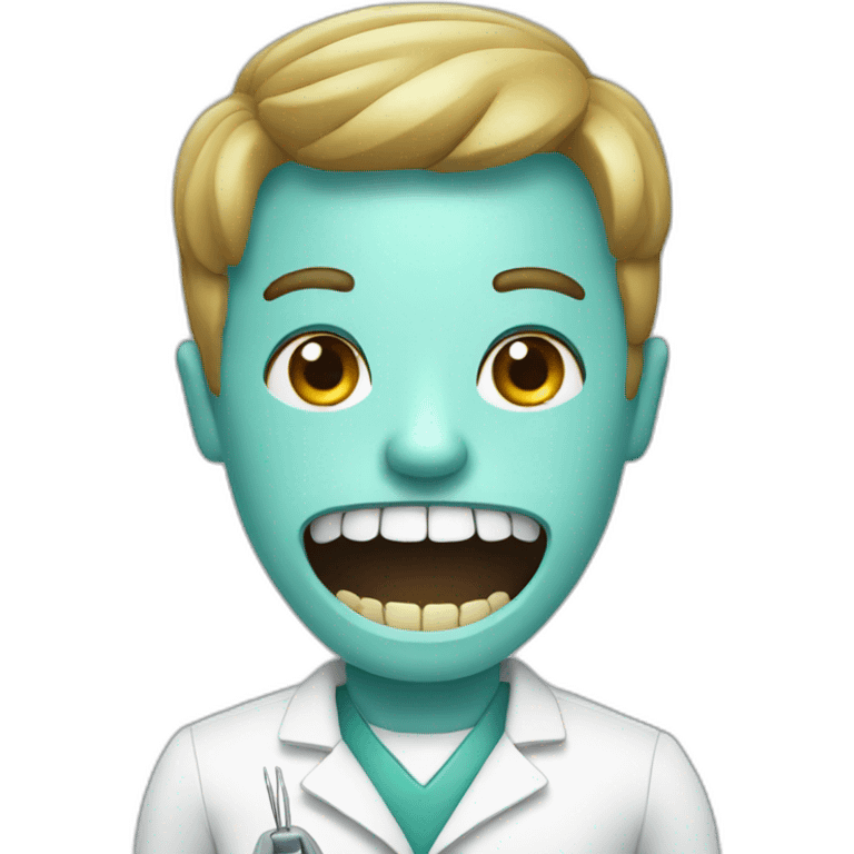 scary dentist emoji