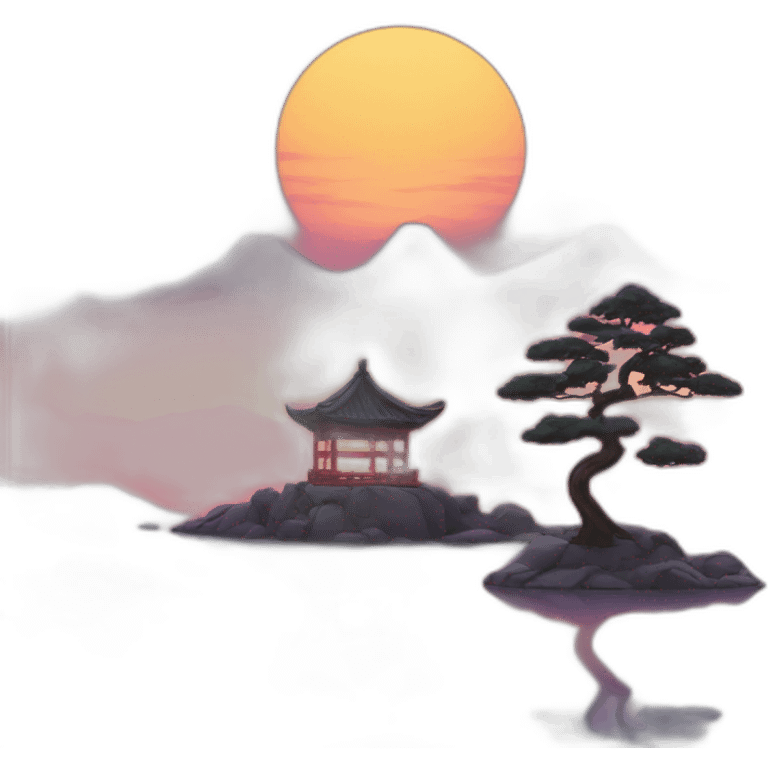 Oriental sunset emoji