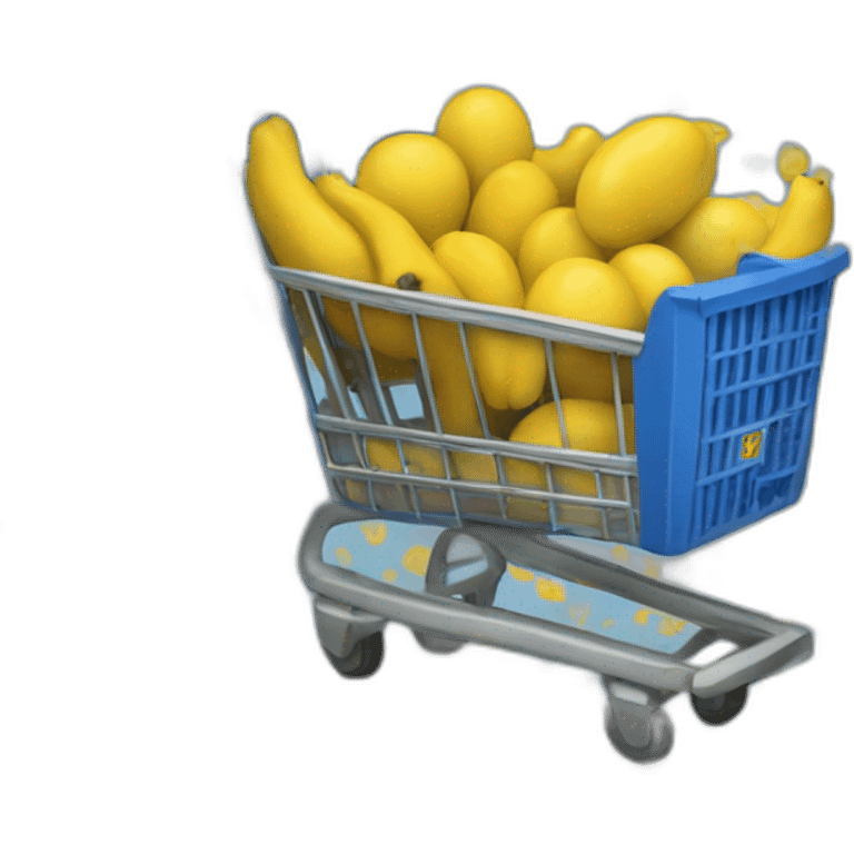 BLU AND YELLOW hypermarket emoji