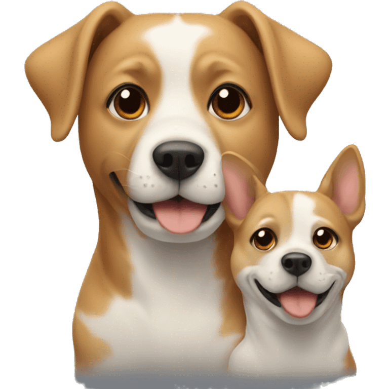 Dog and mam emoji