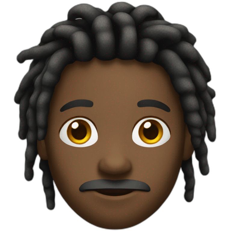 Black man with dreads emoji