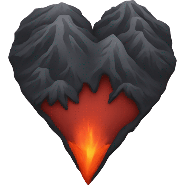 volcano heart emoji