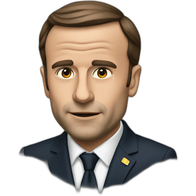 macron fume emoji