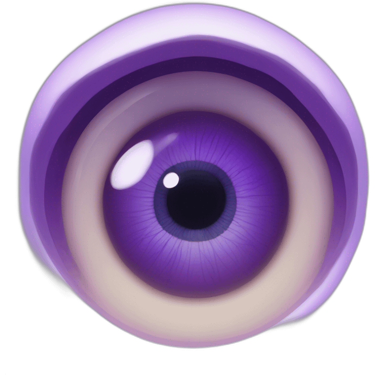 majestic godly violet iris eyeball serious intense symmetrical knowledgable emoji