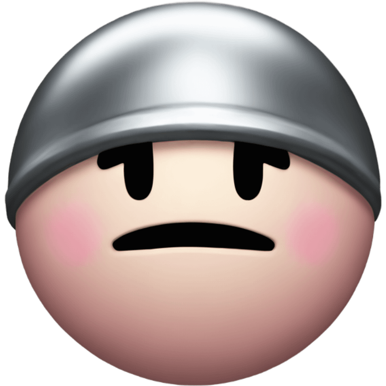 Metal Kirby ball emoji