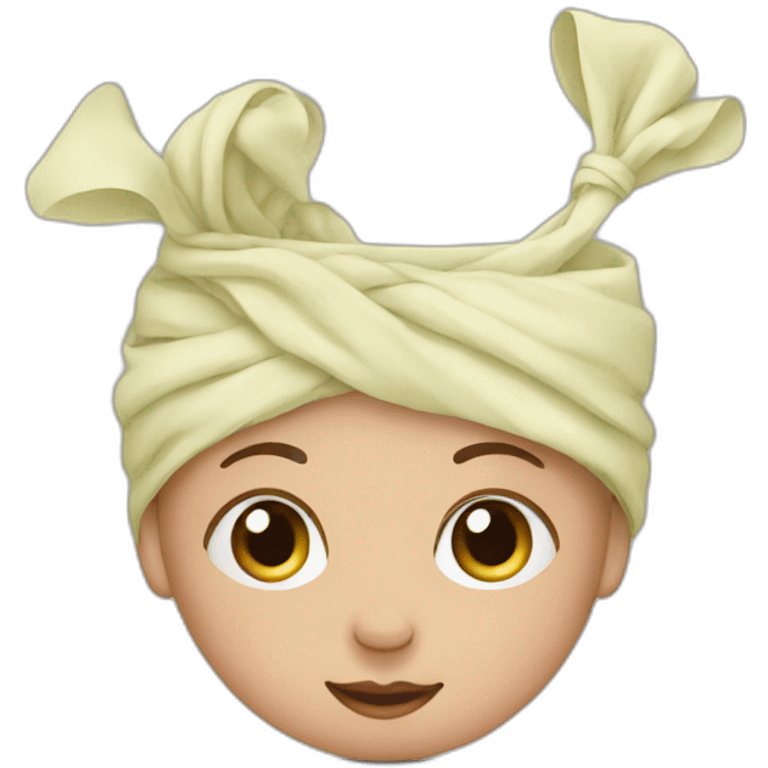 Newborn with wraps emoji