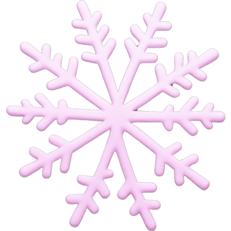 pastel pink snowflake  emoji