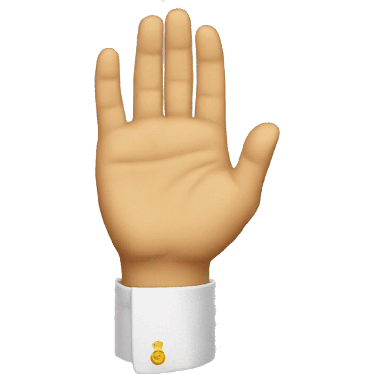 The Dictator Hand emoji