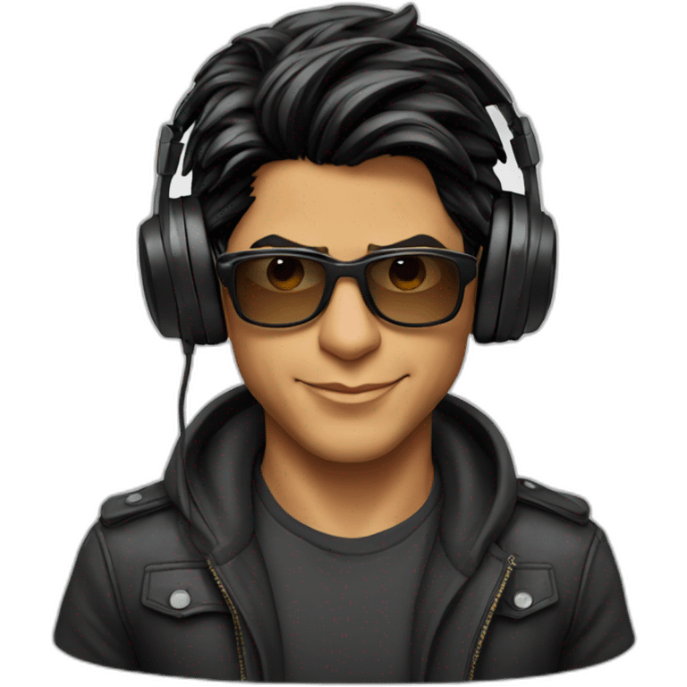 shah rukh khan with headphones emoji