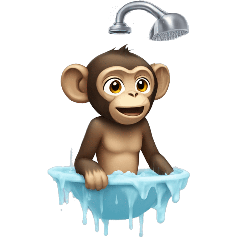 Monkey showering  emoji