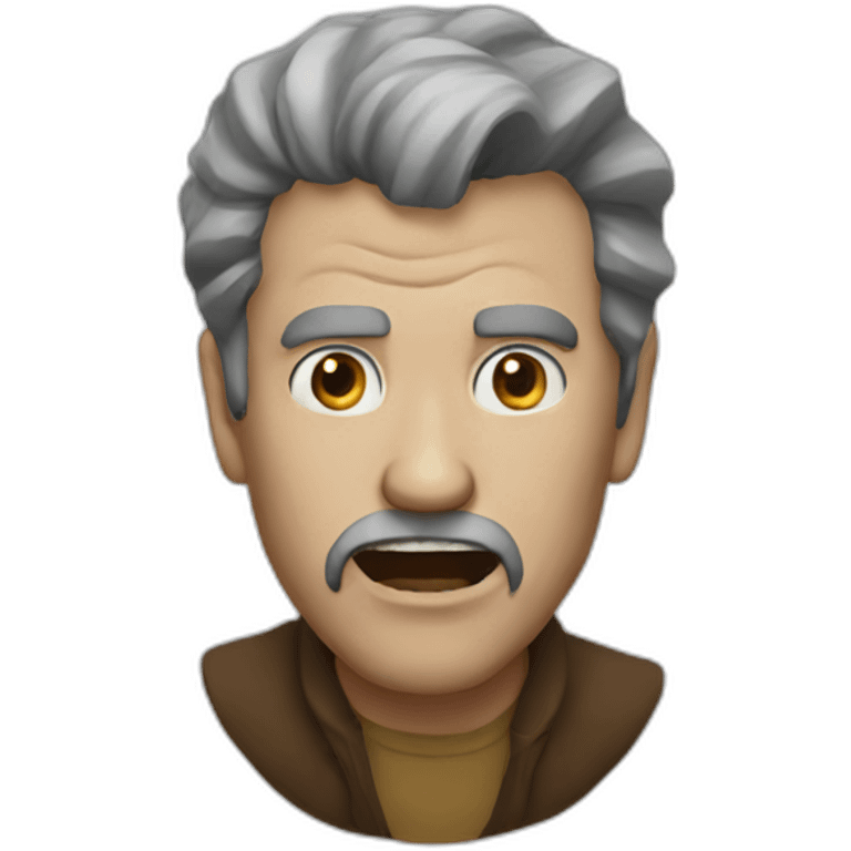 Scary man emoji