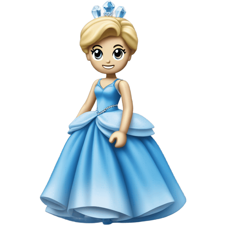 fullbody lego cinderella emoji