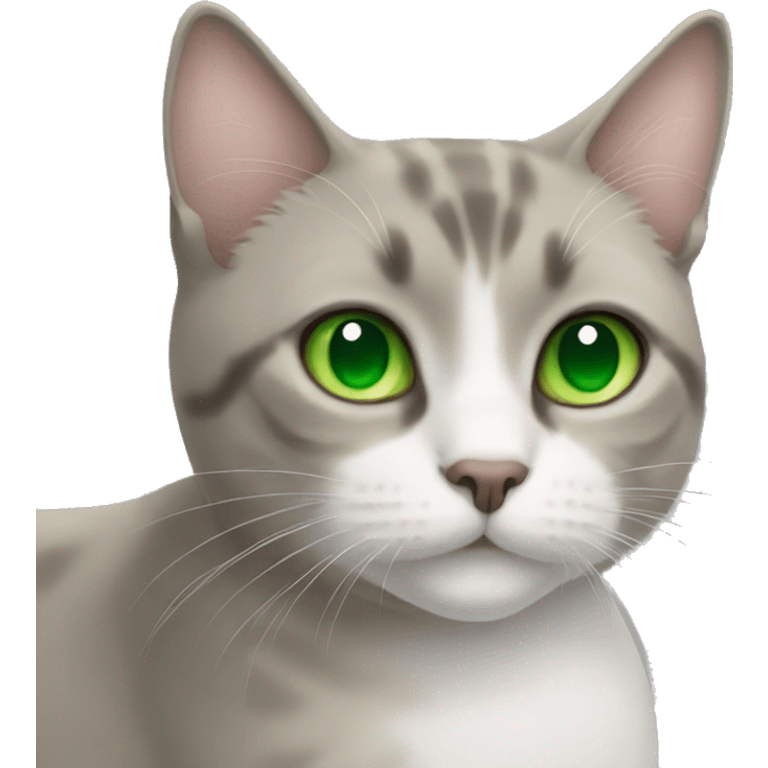 Cat with green eyes  emoji