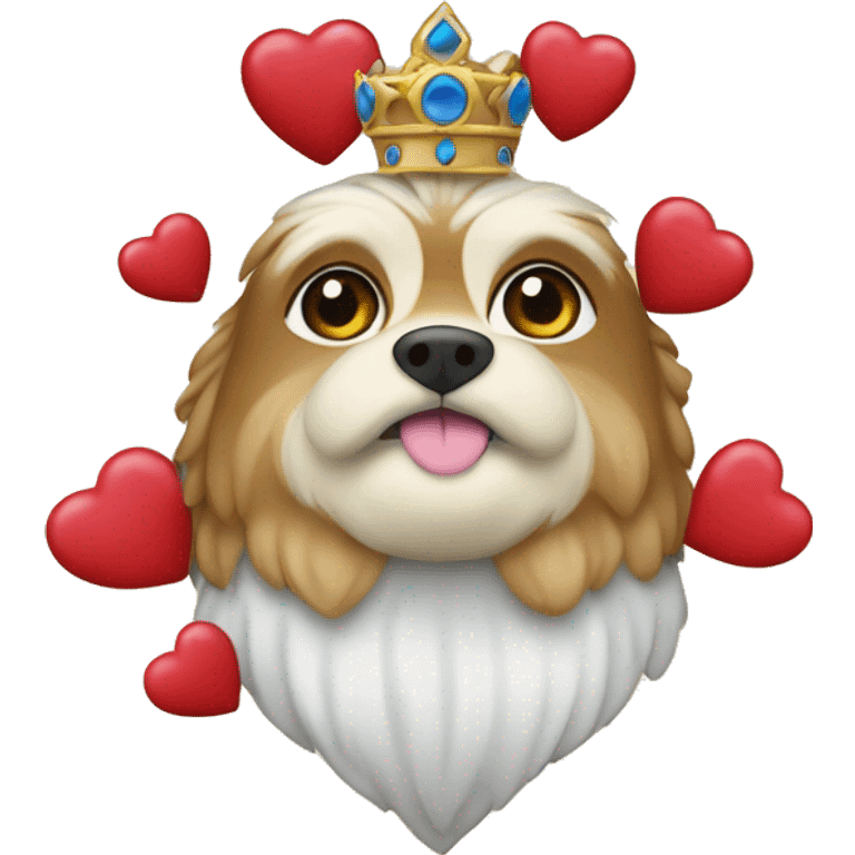 Pommerian with sparlke hearts emoji