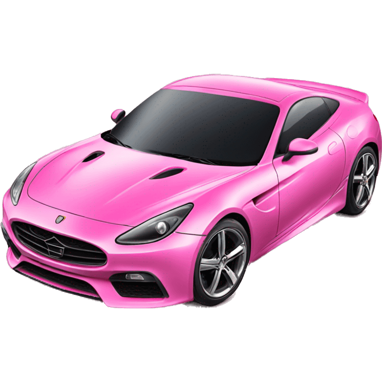 glamorous pink sports car emoji