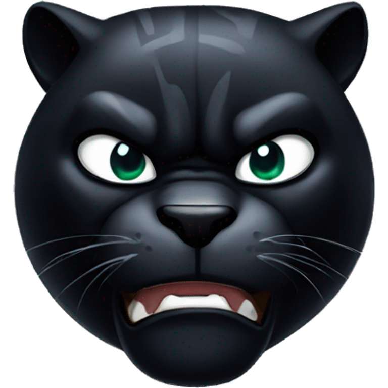 Black panther angry animal emoji