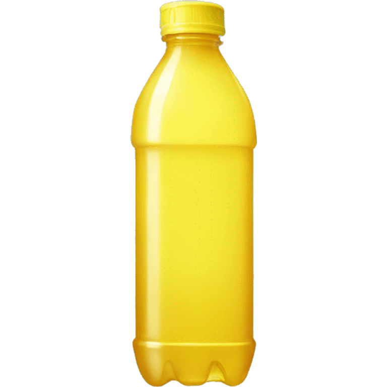 plastic bottle with clear yellow liquid emoji