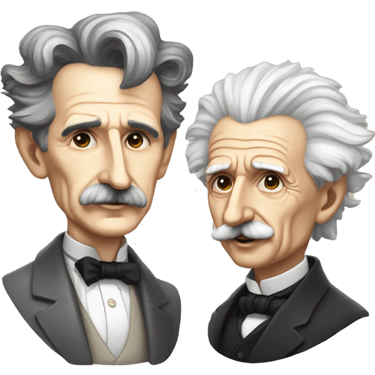 Nikola tesla and albert einstein emoji