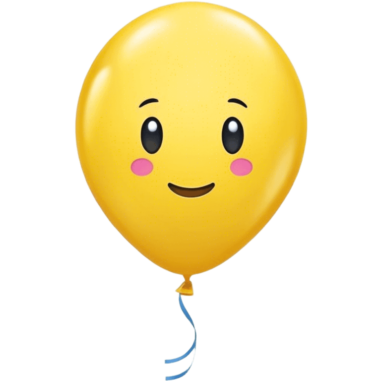 one yellow balloon emoji