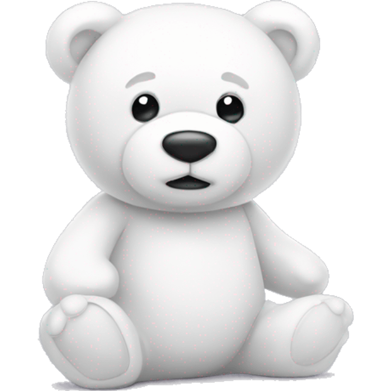 white teddy bear emoji