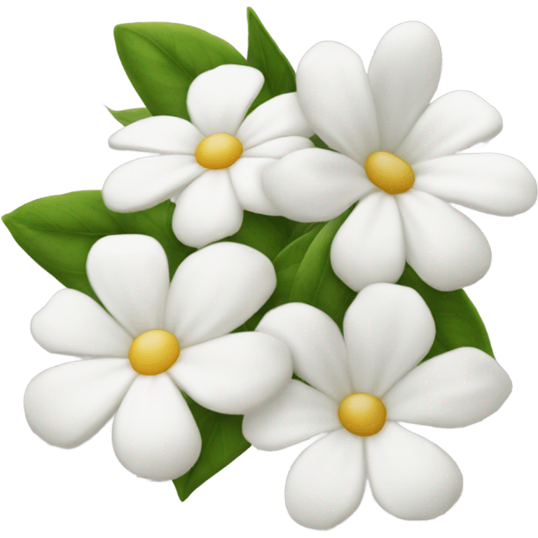 White flowers emoji