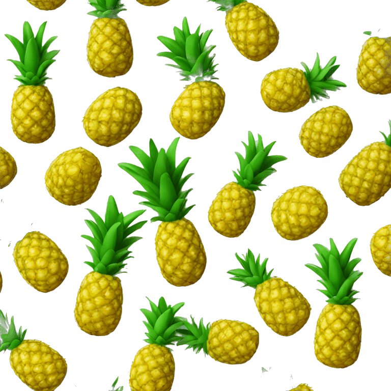 3D Pineapple  emoji