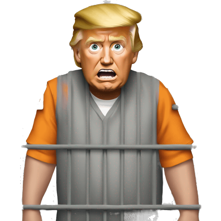 Donald Trump in prison funny emoji