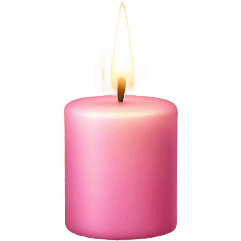 Aesthetic pink candle  emoji