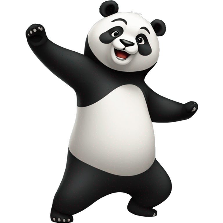 Panda dancing emoji