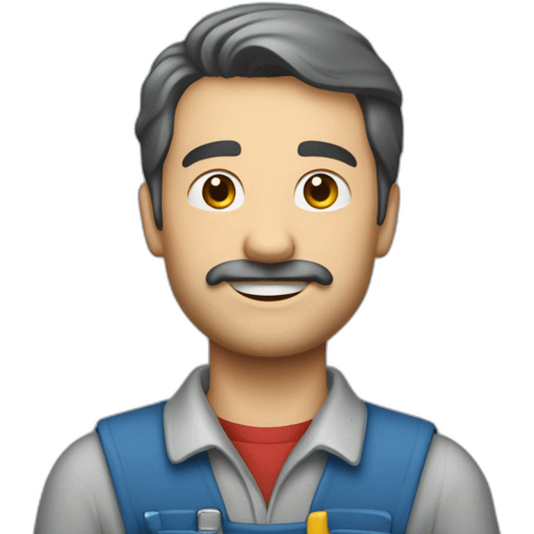 Maximilian vissmann but as a Blue collar worker  emoji