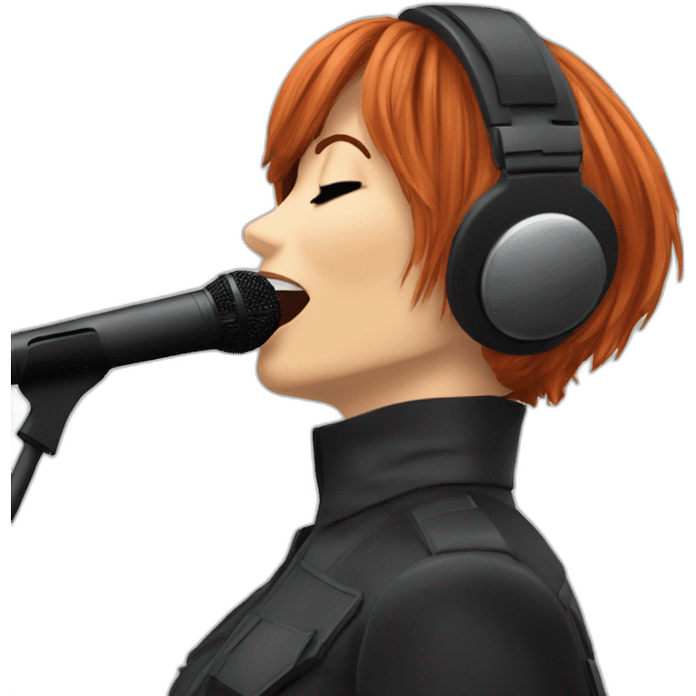 Mylène Farmer singing emoji