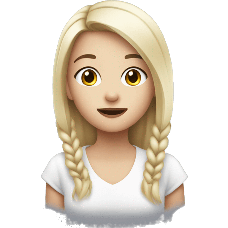 Girl with an iqos emoji