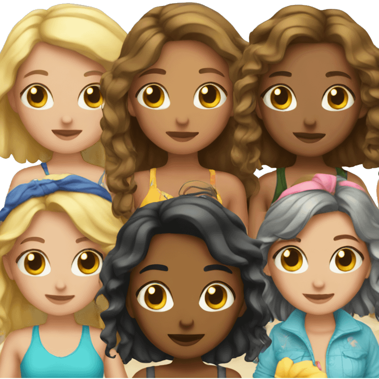 Summer girls emoji