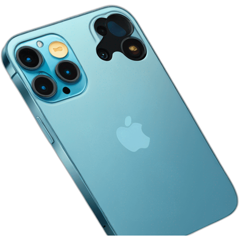 iPhone 13 Pro sierra blue emoji