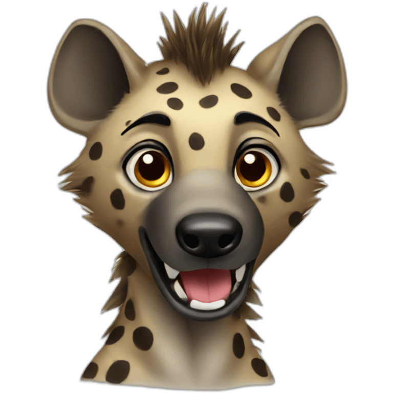 Spotted hyena emoji