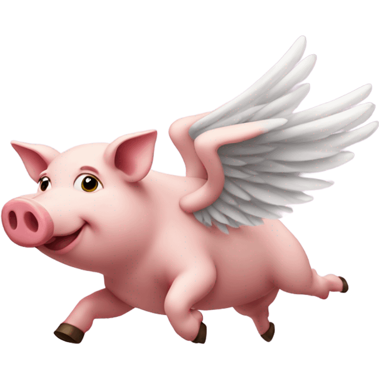 pig flying emoji