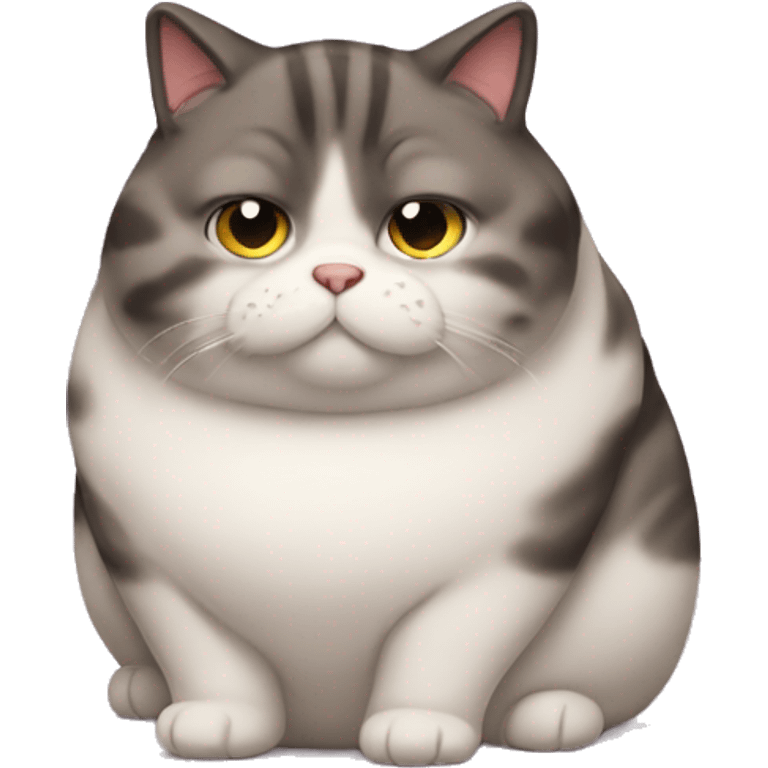 Very fat cat emoji