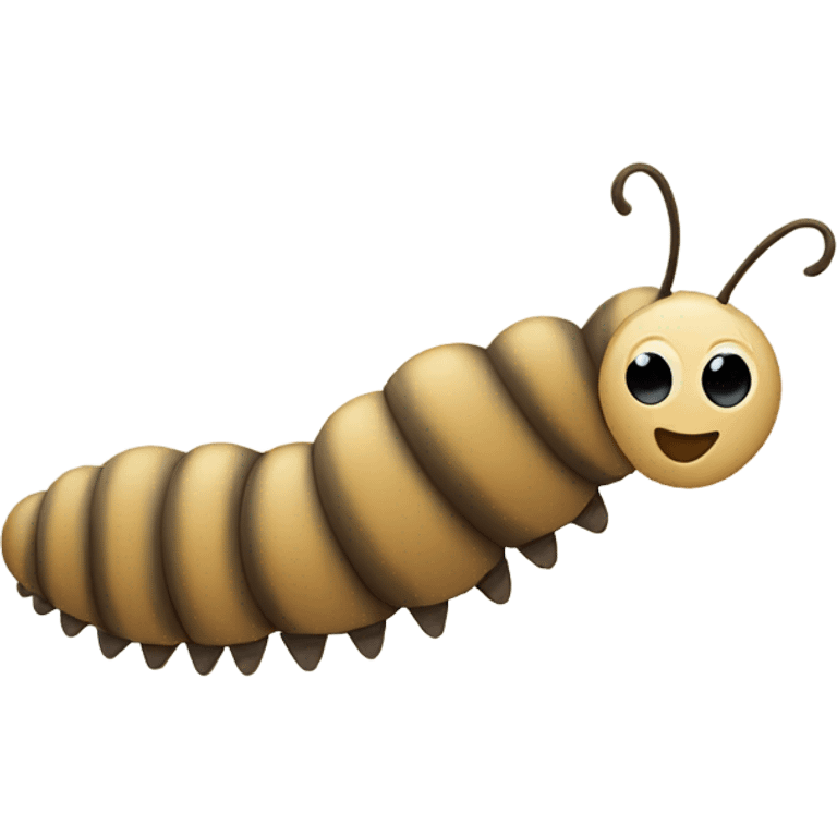 caterpillar turning into a butterfly - beige and neutral colours emoji