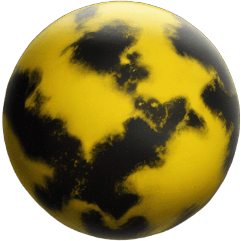 planet yellow and black  emoji