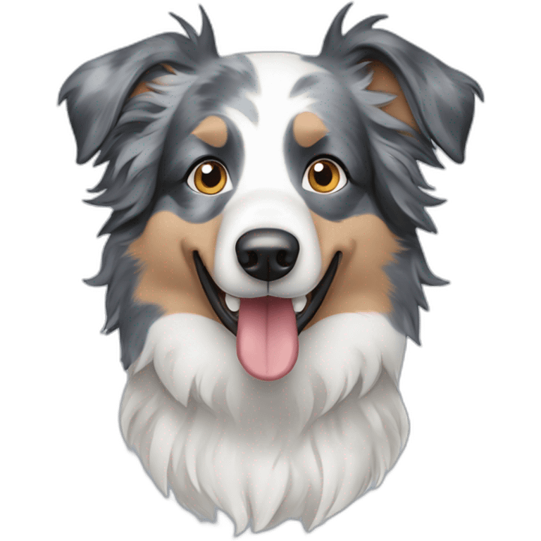 Blue Merle border collie emoji