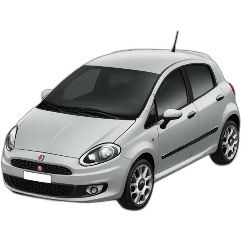 grey fiat punto 5 doors emoji