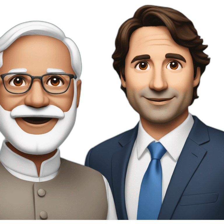 modi and trudeau emoji