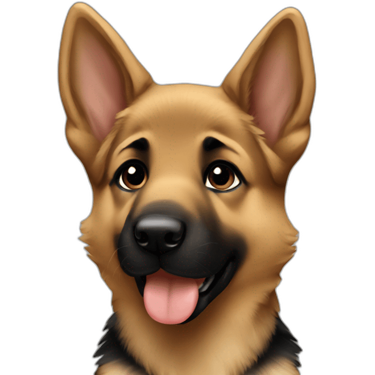 German shepherd puppy emoji