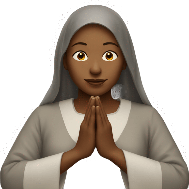 Woman prayer emoji