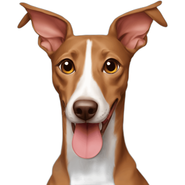 brown smiling podenco emoji